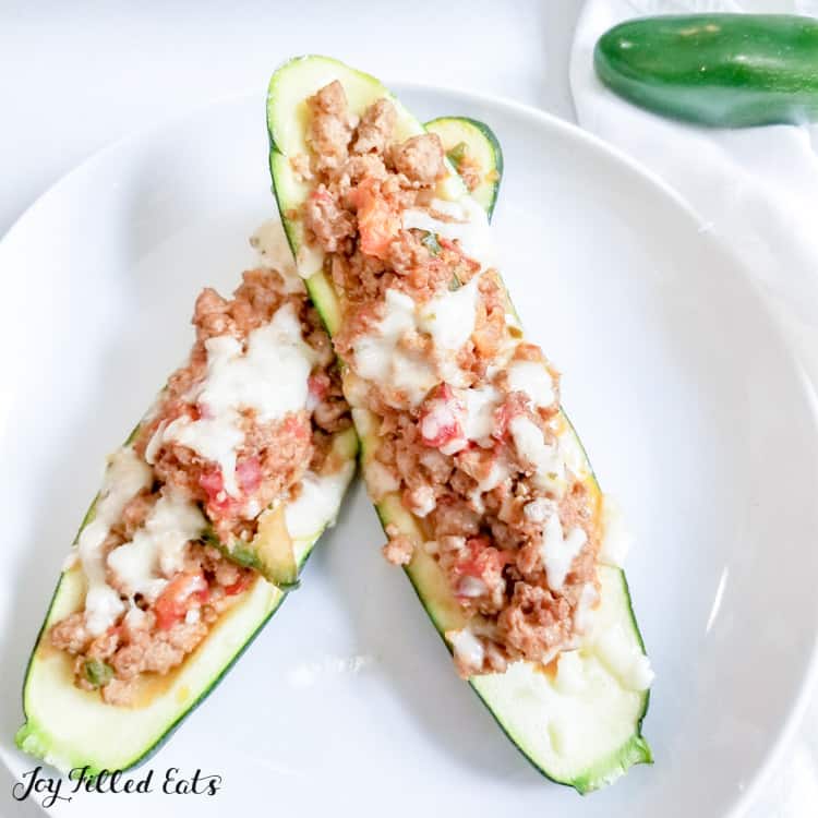 Taco Zucchini Boats