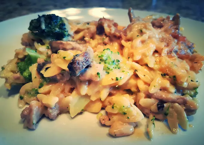 Turkey, Broccoli and Orzo Casserole