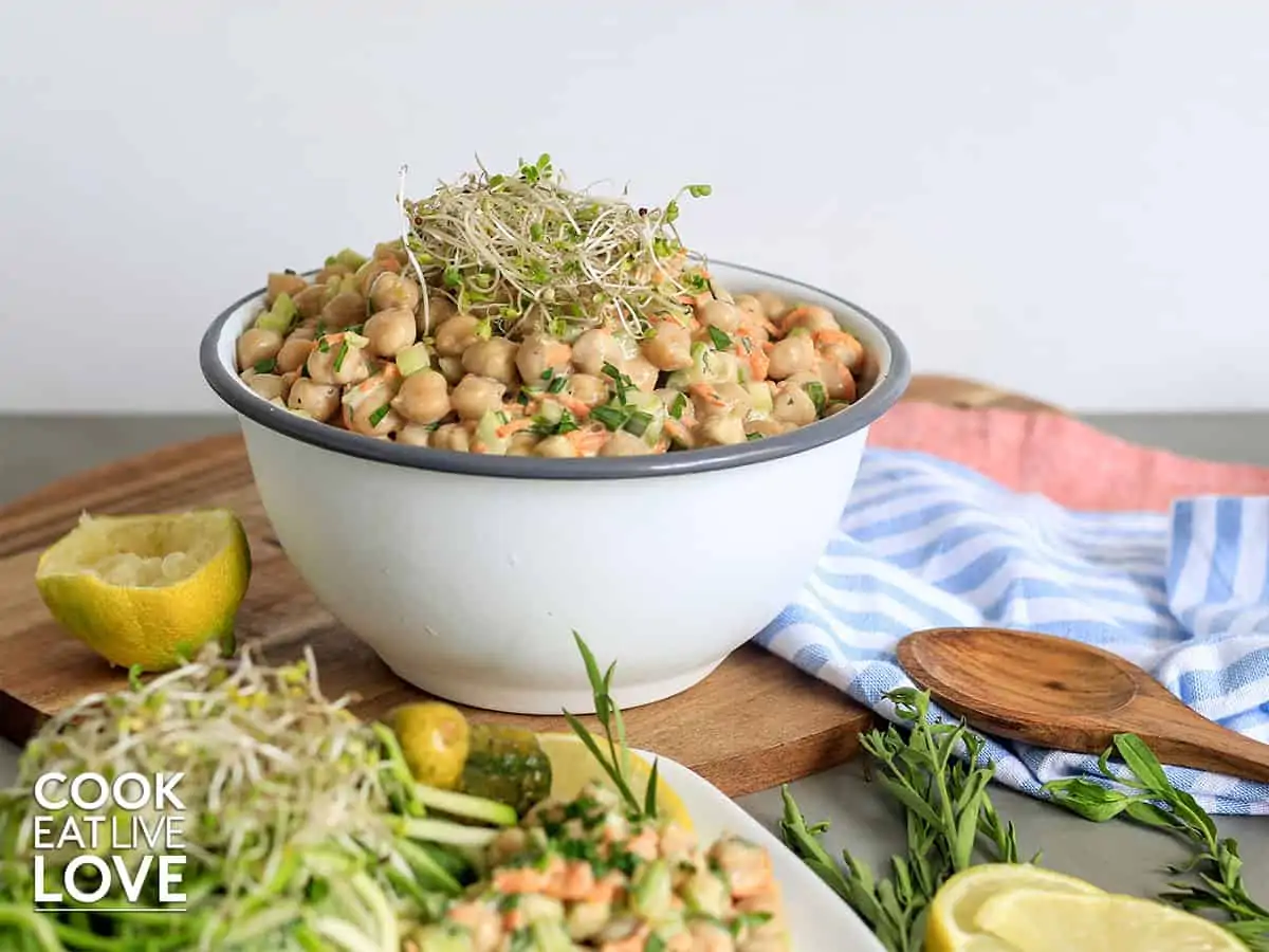 Vegan Chicken Salad with Lemon Tarragon Mayo