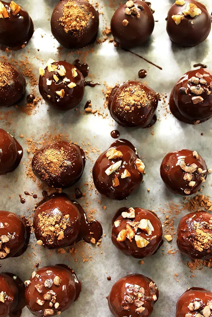Vegan Tarragon Merlot Truffles