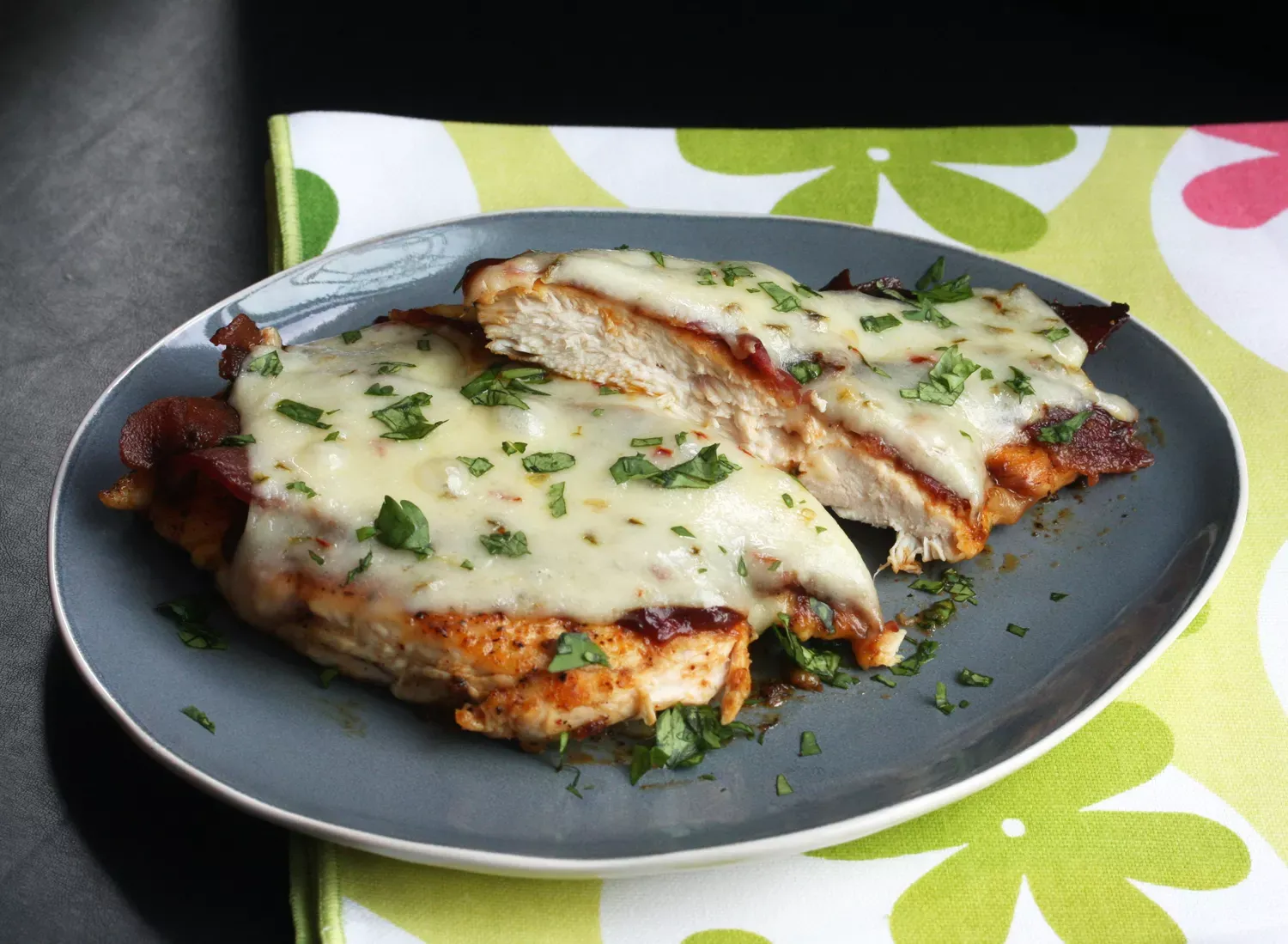Baked Chicken With Bacon and Pepper Jack Cheese