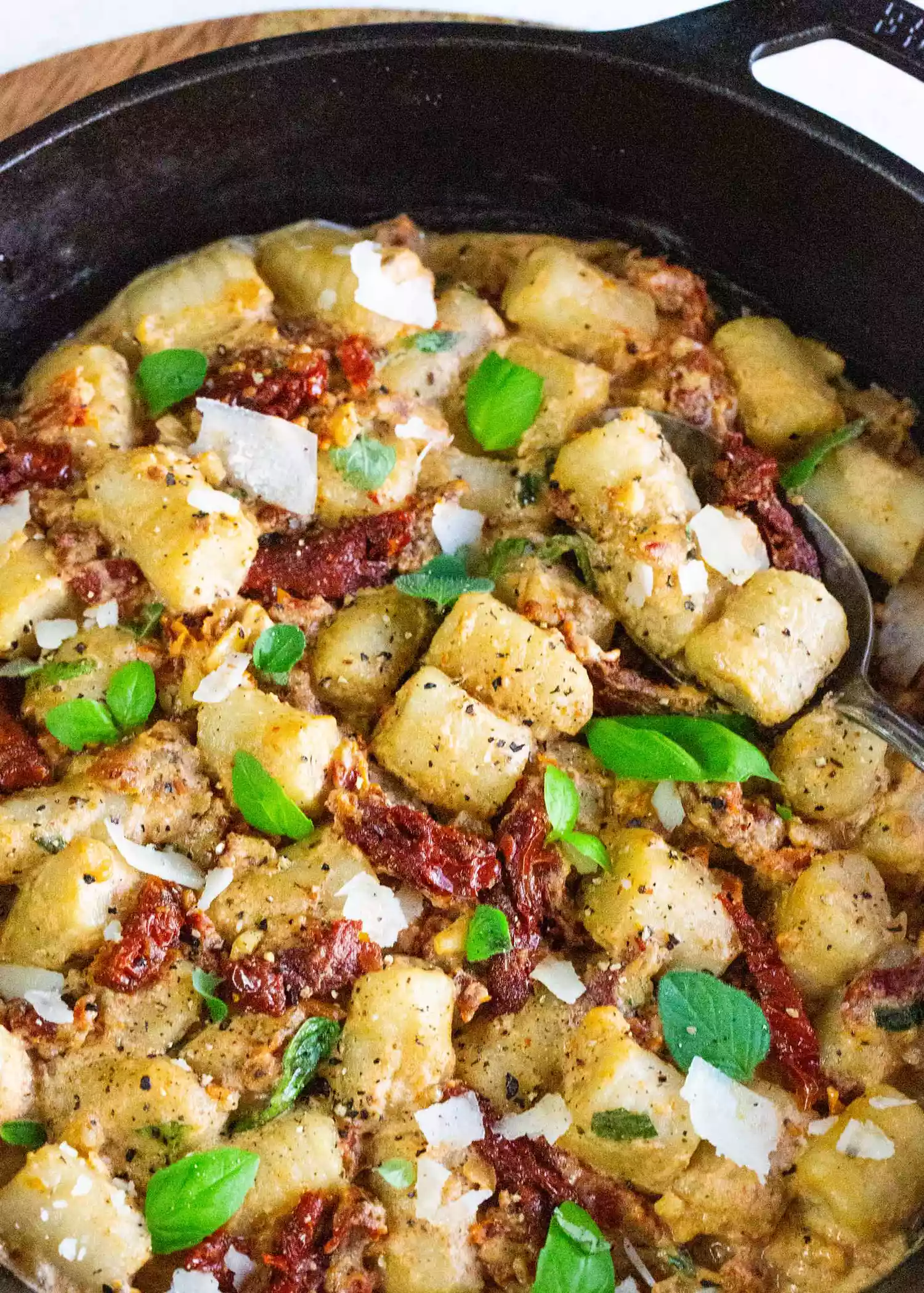 Cauliflower Gnocchi with Creamy Sun-Dried Tomato Sauce