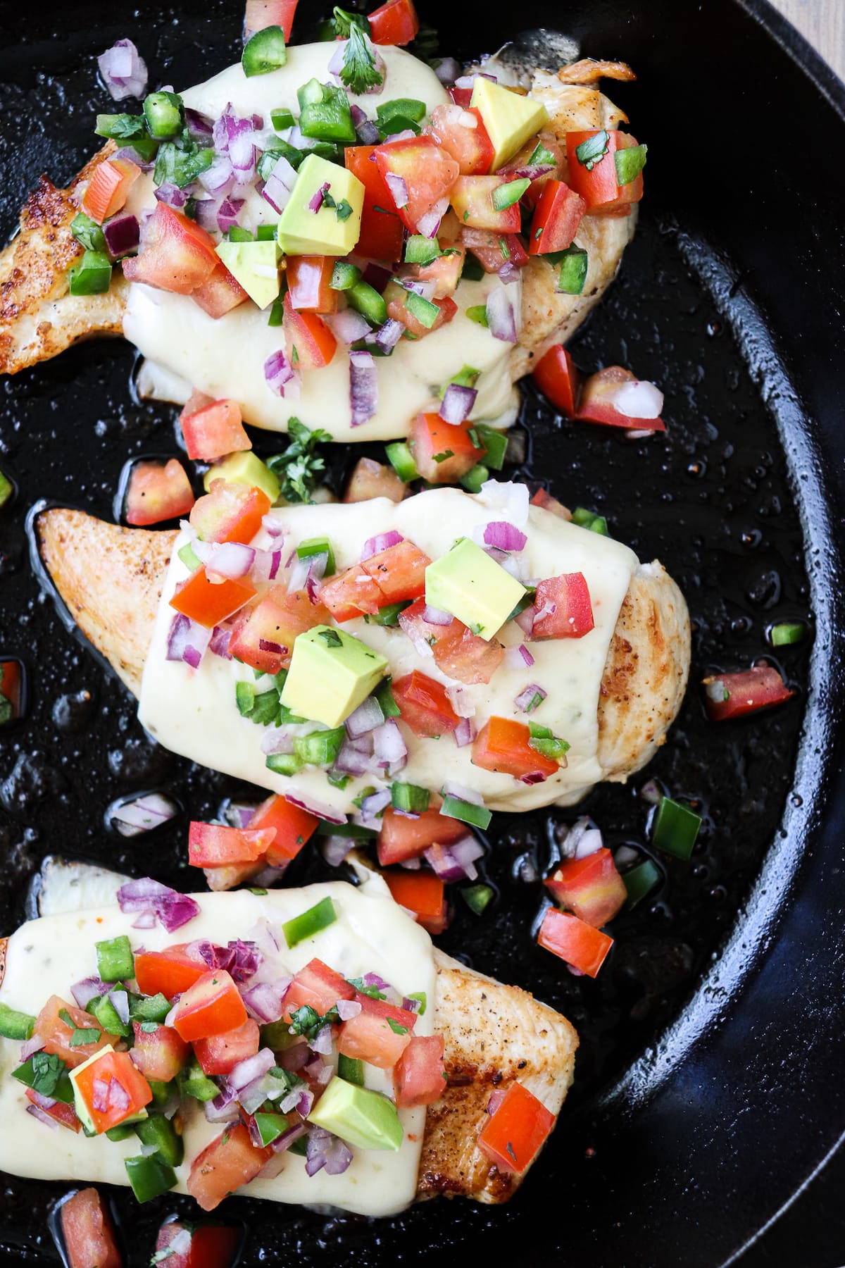 Chicken with Pico de Gallo and Pepper Jack Cheese