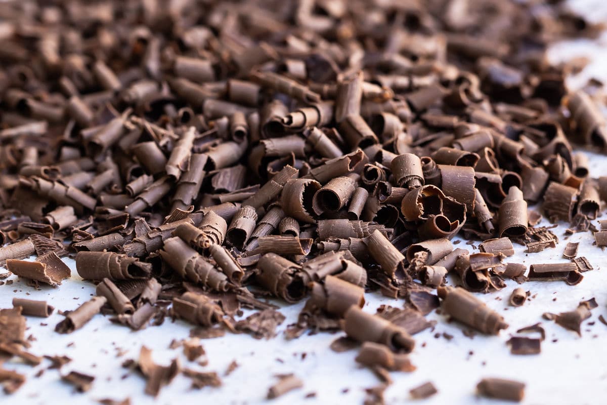 chocolate shavings