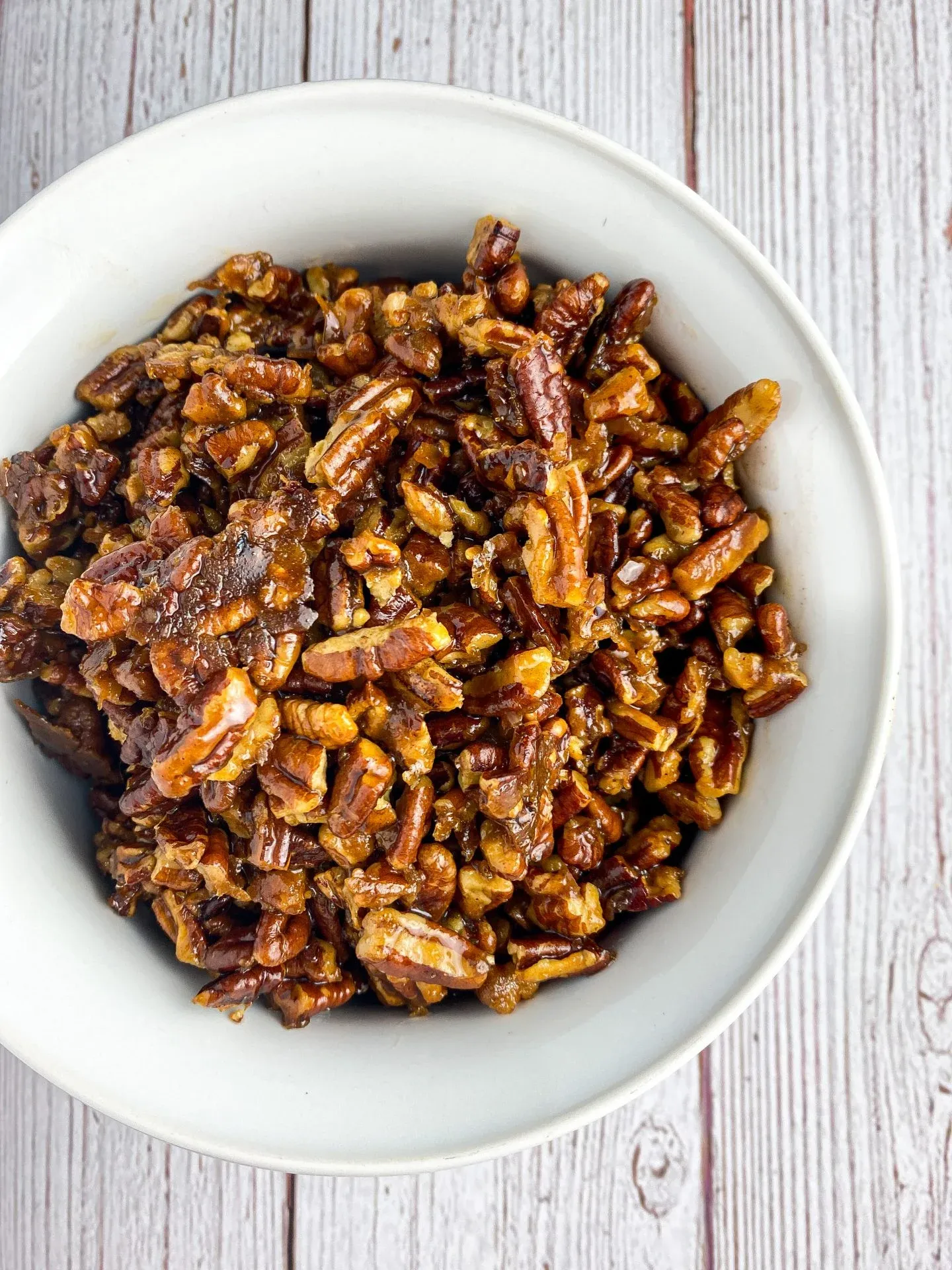 Chopped Nuts Mixed with Brown Sugar and Butter