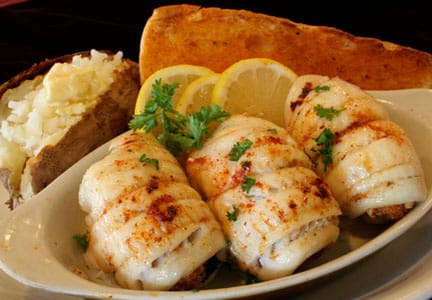 Crab Stuffed Flounder Roll-ups