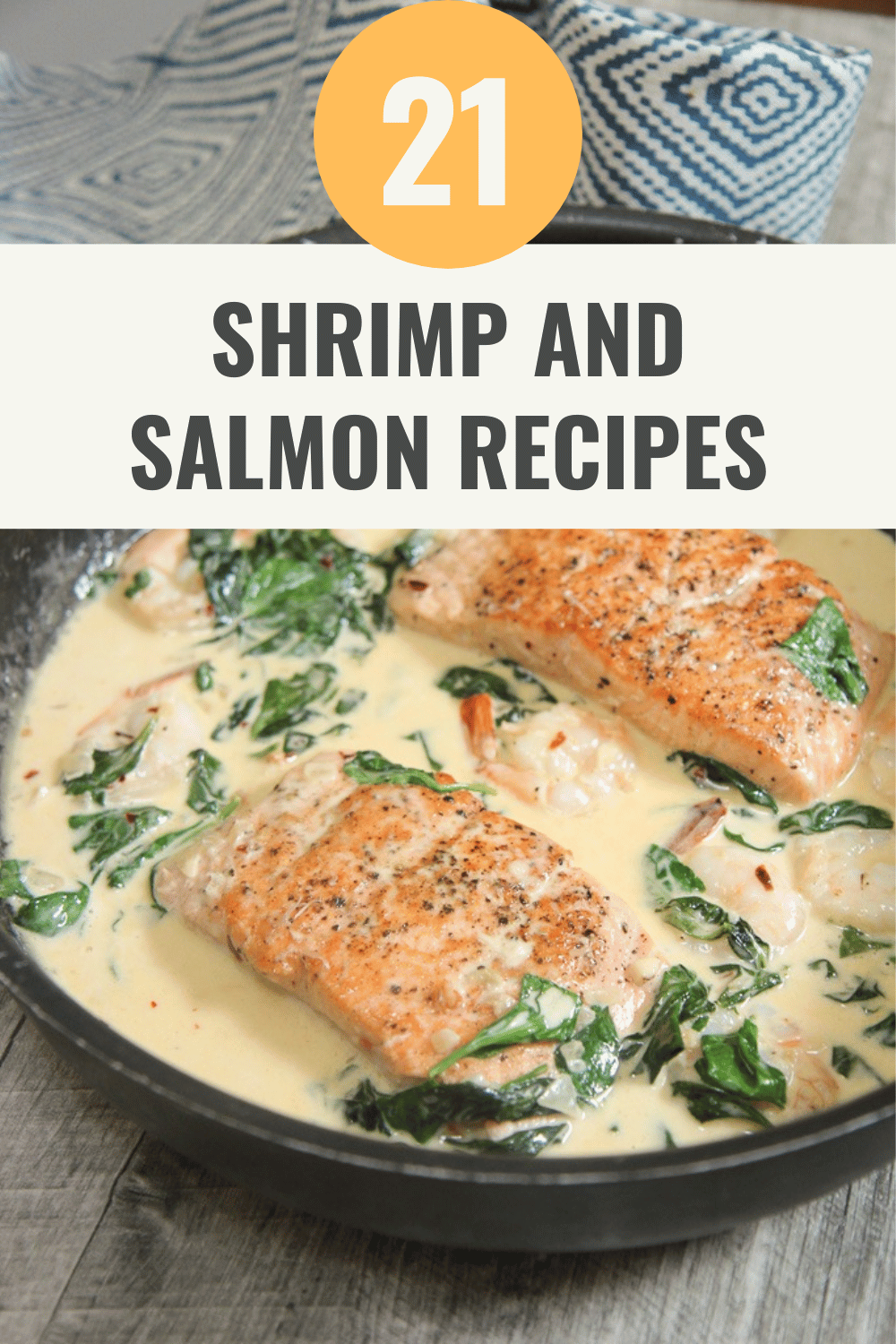 Creamy Garlic Salmon and Shrimp
