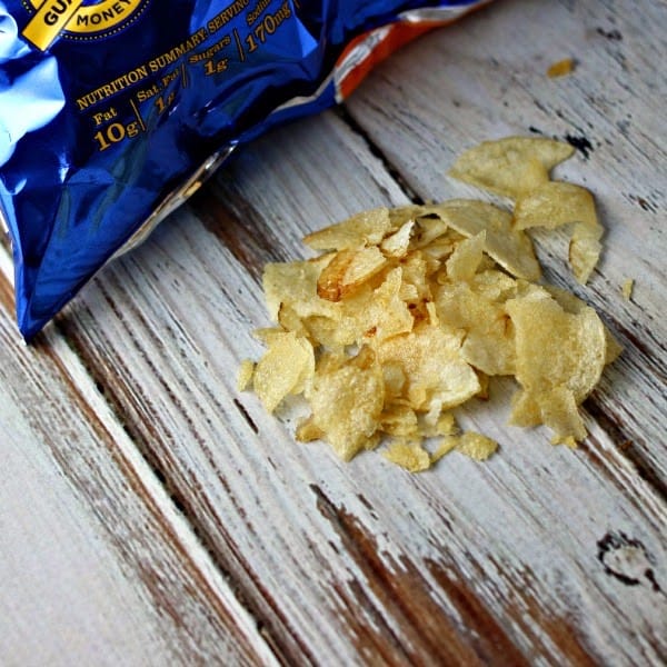 crushed potato chips