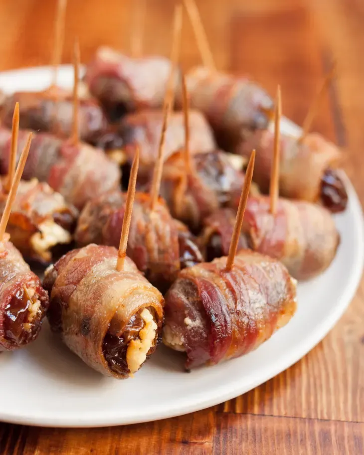 Fig Jam and Bacon Wrapped Dates