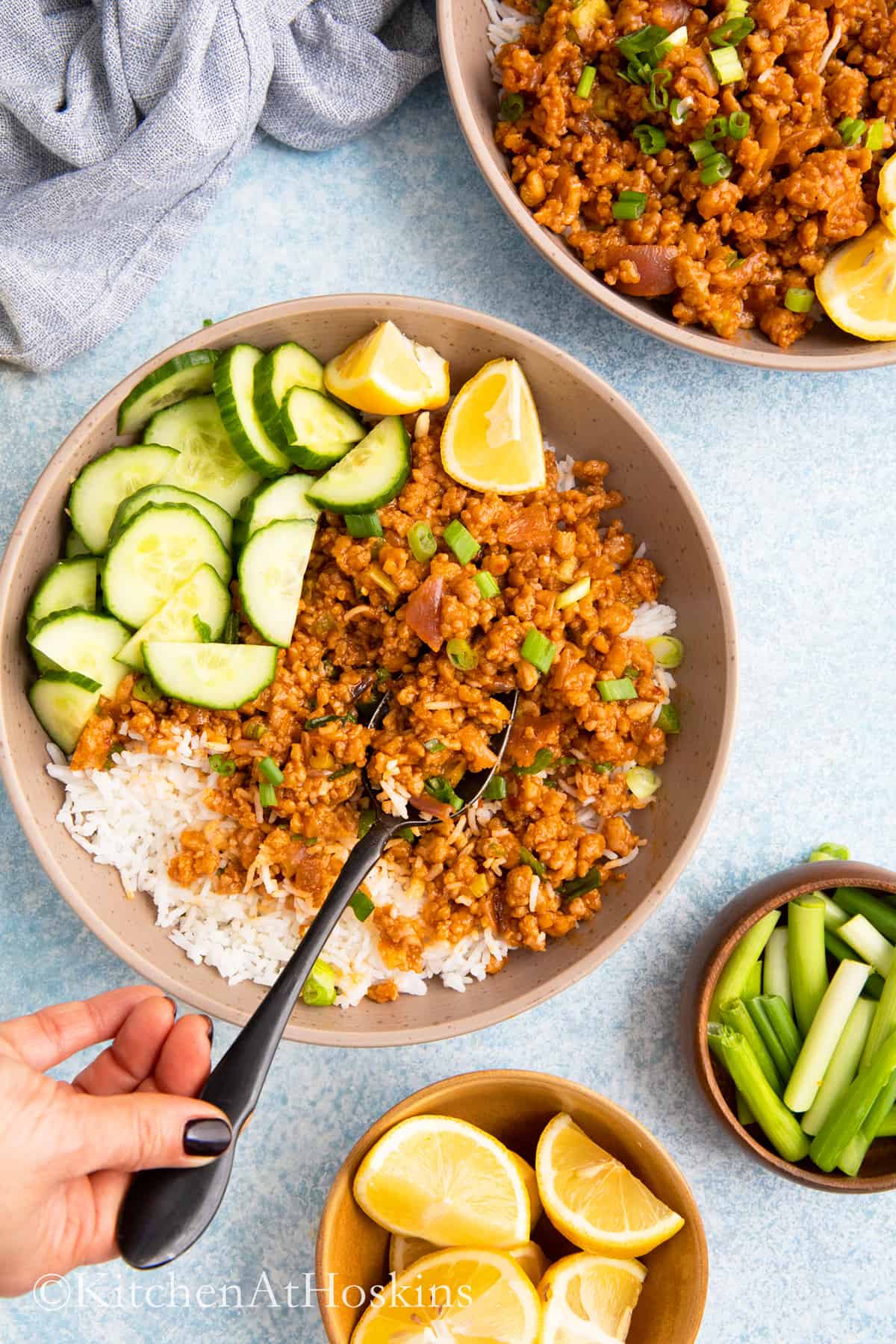Ground Chicken Stir Fry with Honey Sriracha Sauce