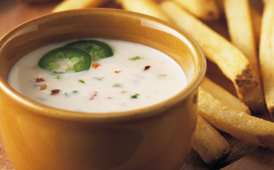 Pepper Jack Cheese Sauce with French Fries