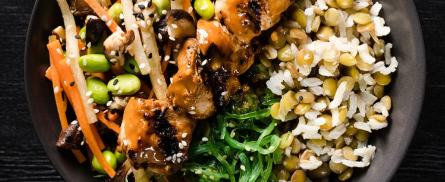 Asian-Inspired Lentil & Rice Bowl