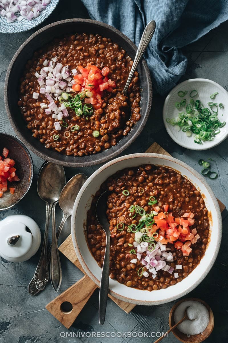 Instant Pot Lentil Soup (Chinese-Style)
