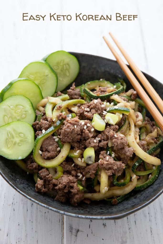 Korean Beef Zucchini Noodles