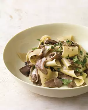 Mushroom Pappardelle with Taleggio Cheese