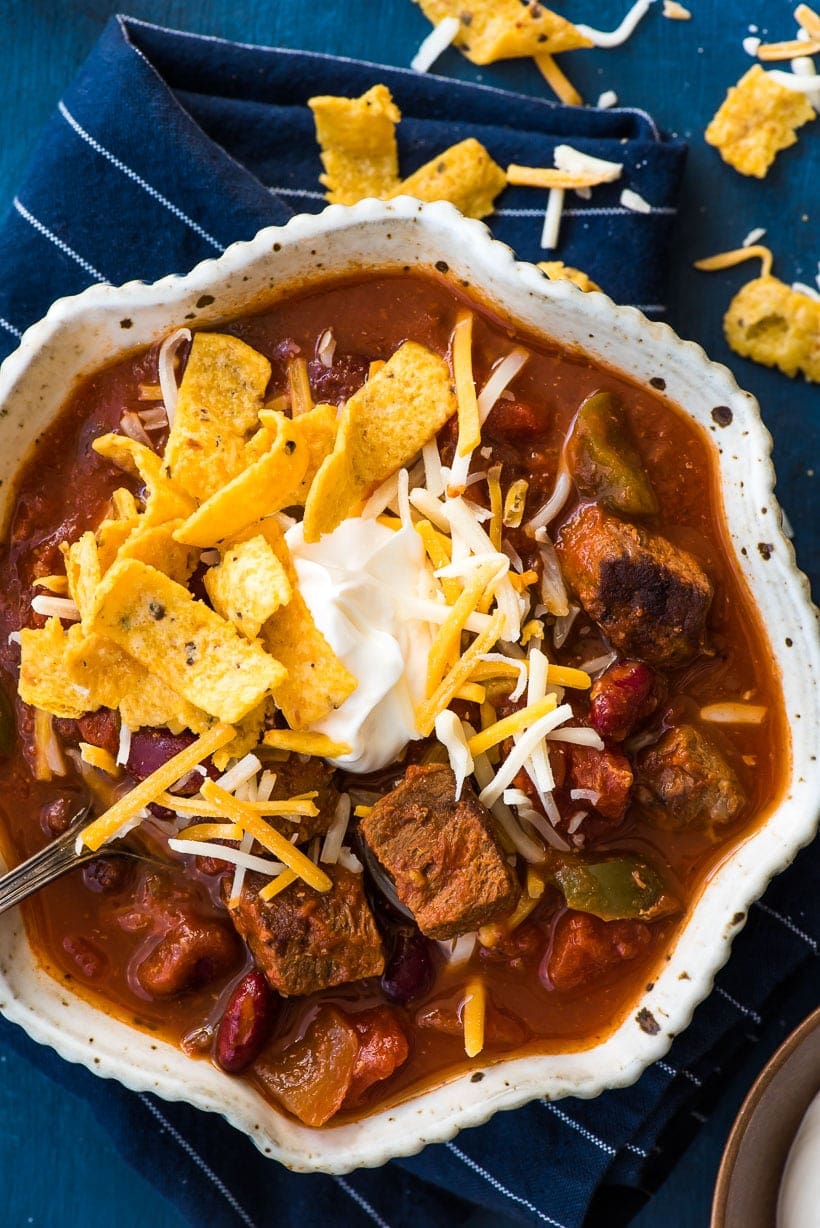 Slow Cooker Steak Chili