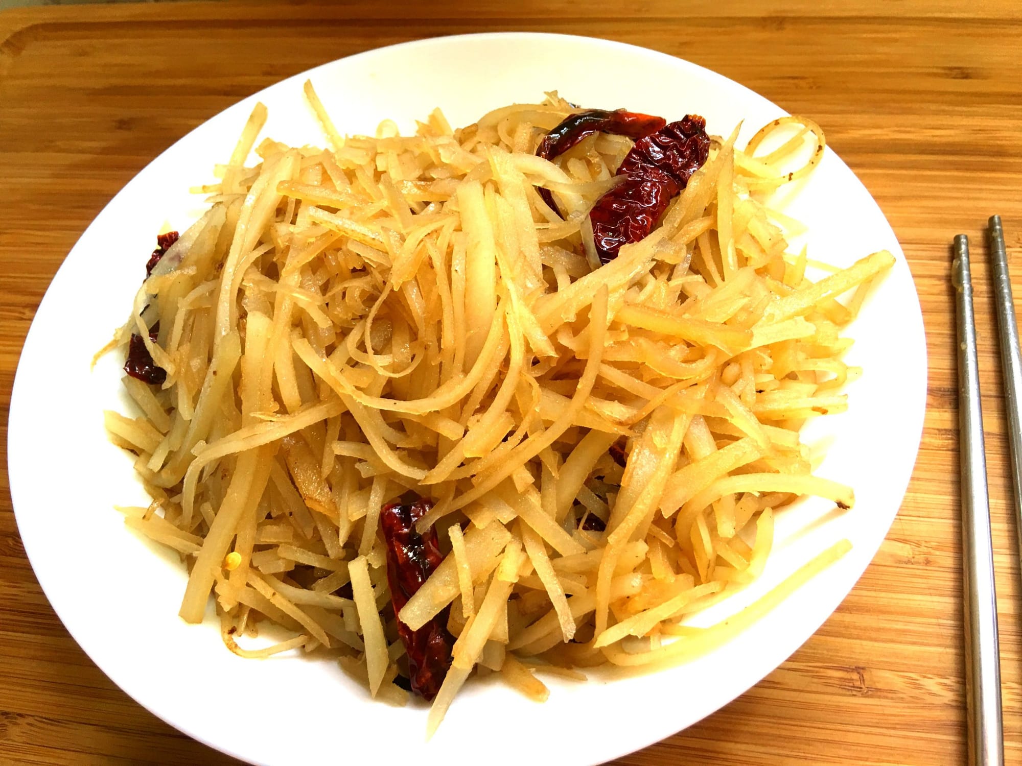 Stir-Fried Shredded Potato (Tu Dou Si)