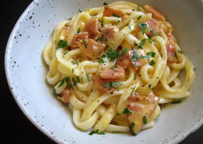 Udon Carbonara