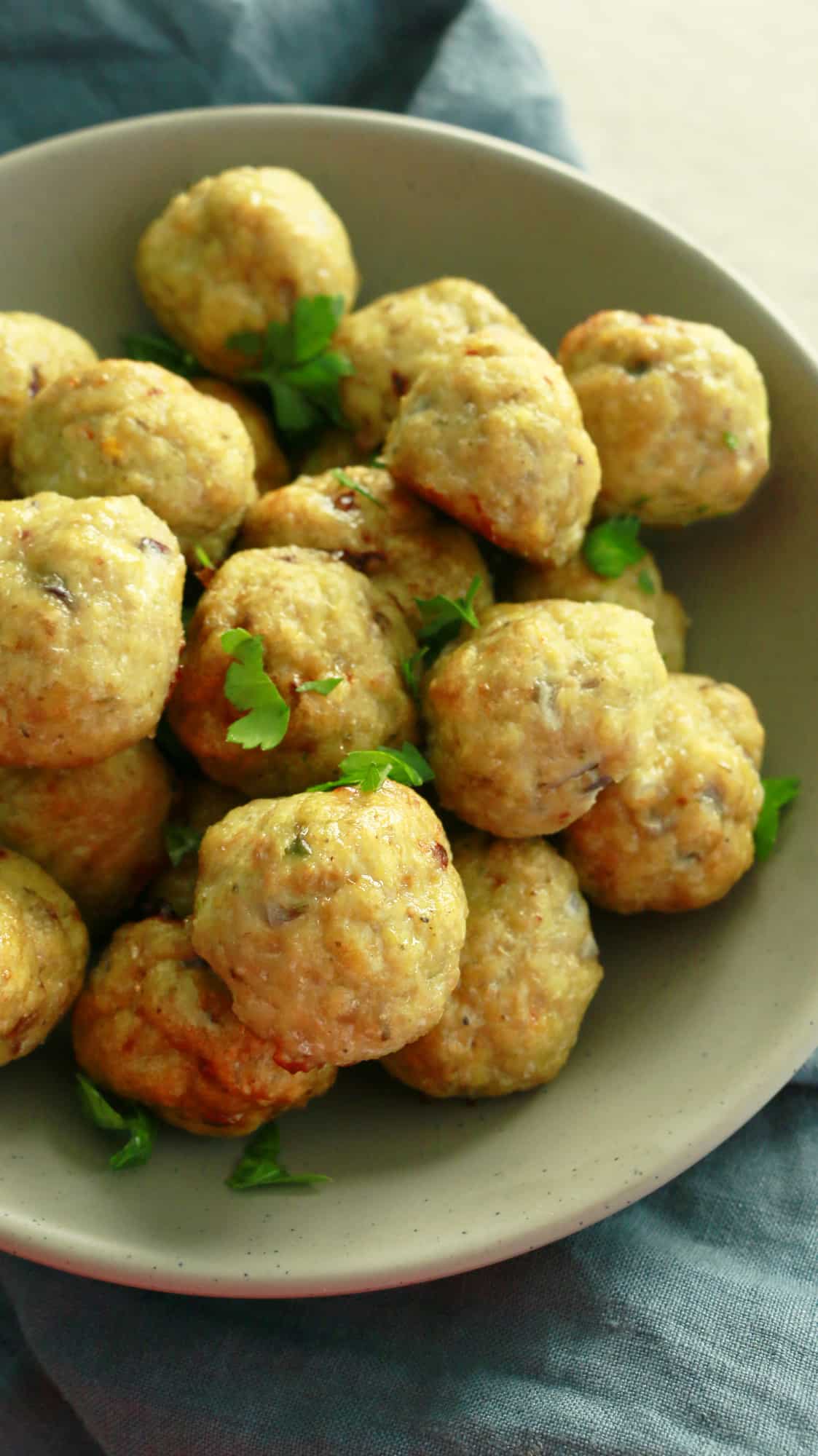 Baked Chicken Avocado Meatballs