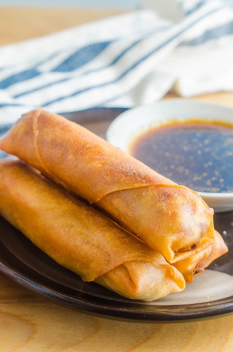 Filipino Lumpia with Lumpia Sauce