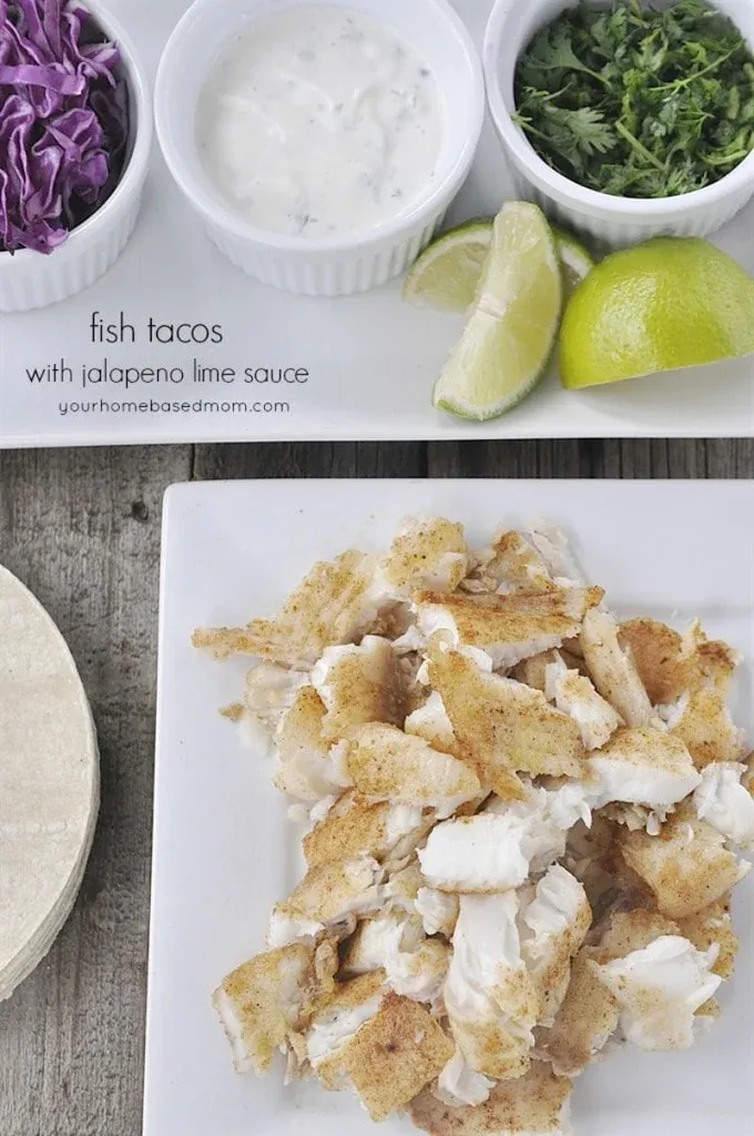 Fish Tacos With Jalapeno Lime Sauce