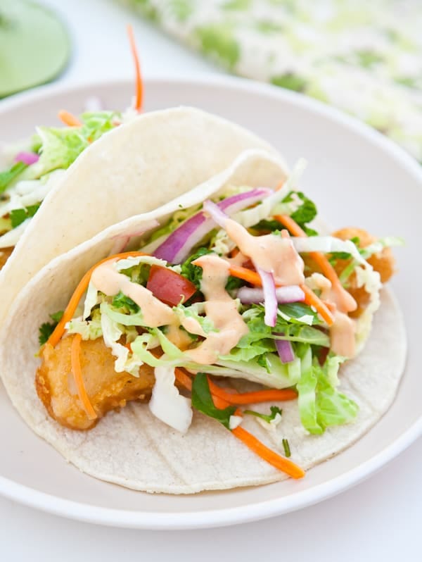 Fish Tacos with Yum Yum Sauce