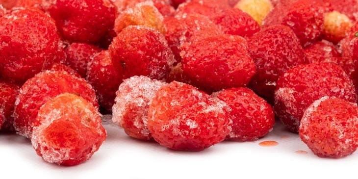 Frozen red currant jelly