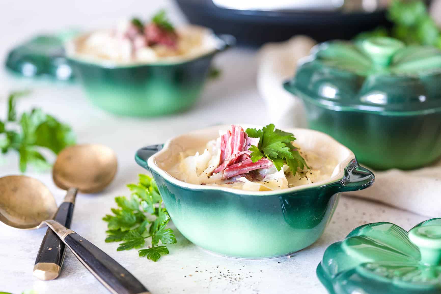 Instant Pot Keto Creamy Corned Beef Soup