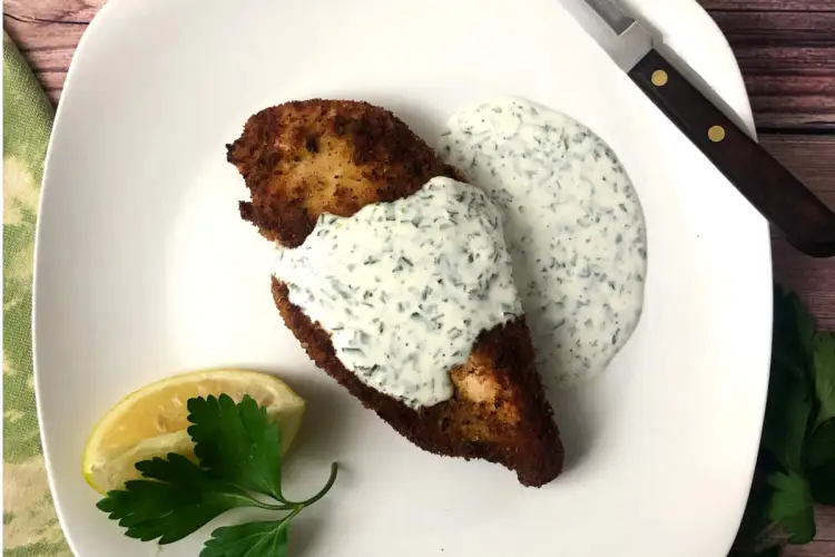 Italian Chicken Cutlets with Creamy Lemon Herb Sauce