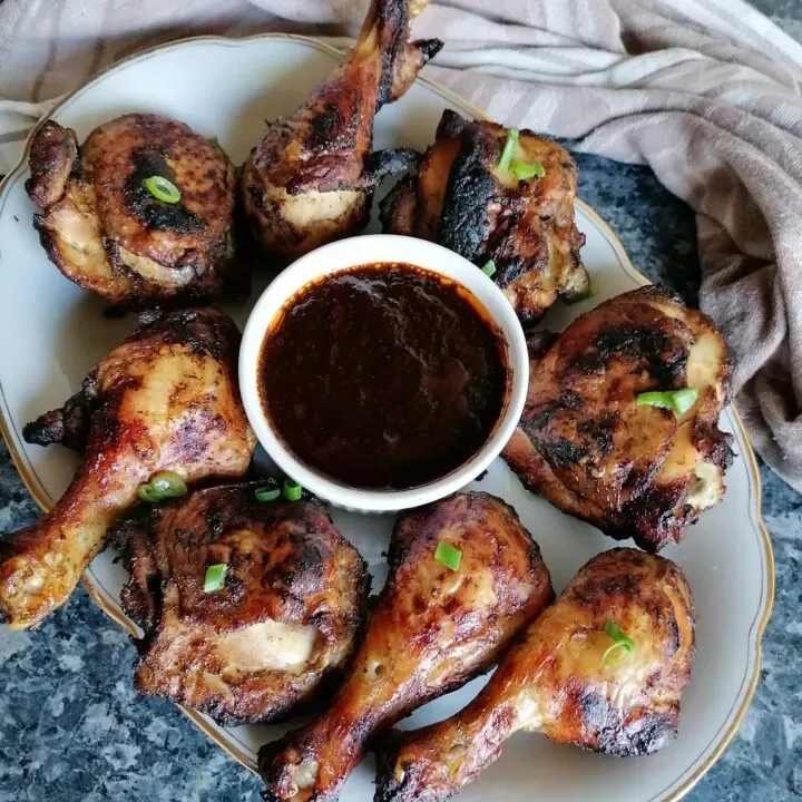 Jerk Chicken With Jerk Dipping Sauce