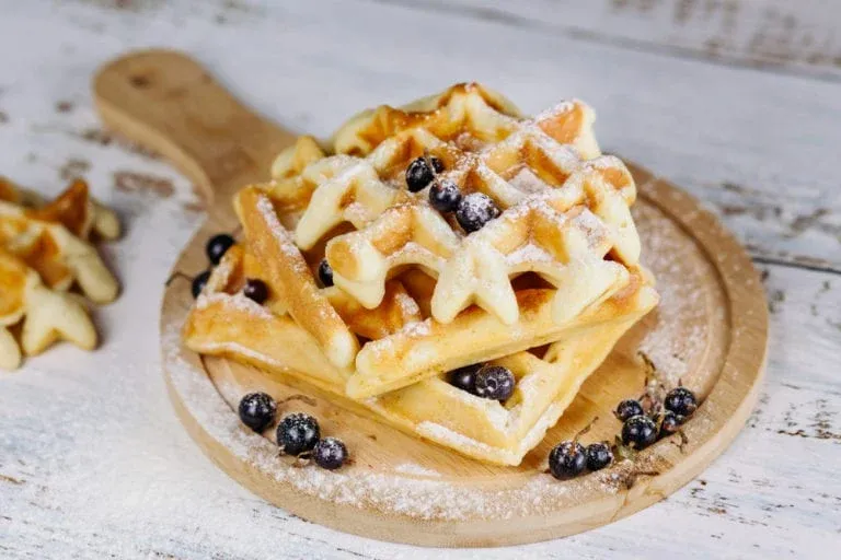 Make Light and Crispy Waffles Without Milk