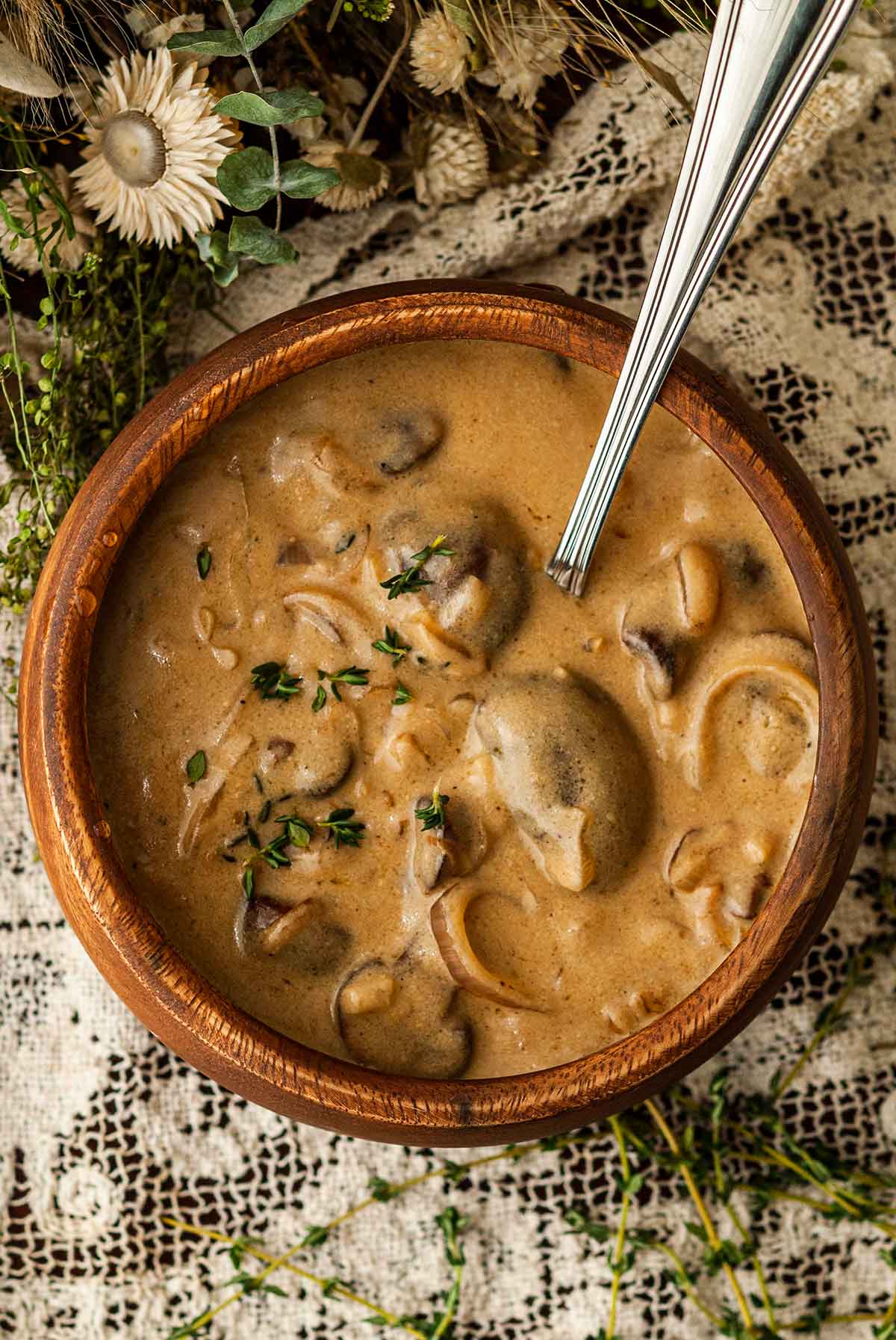 Mushroom-Wine Sauce