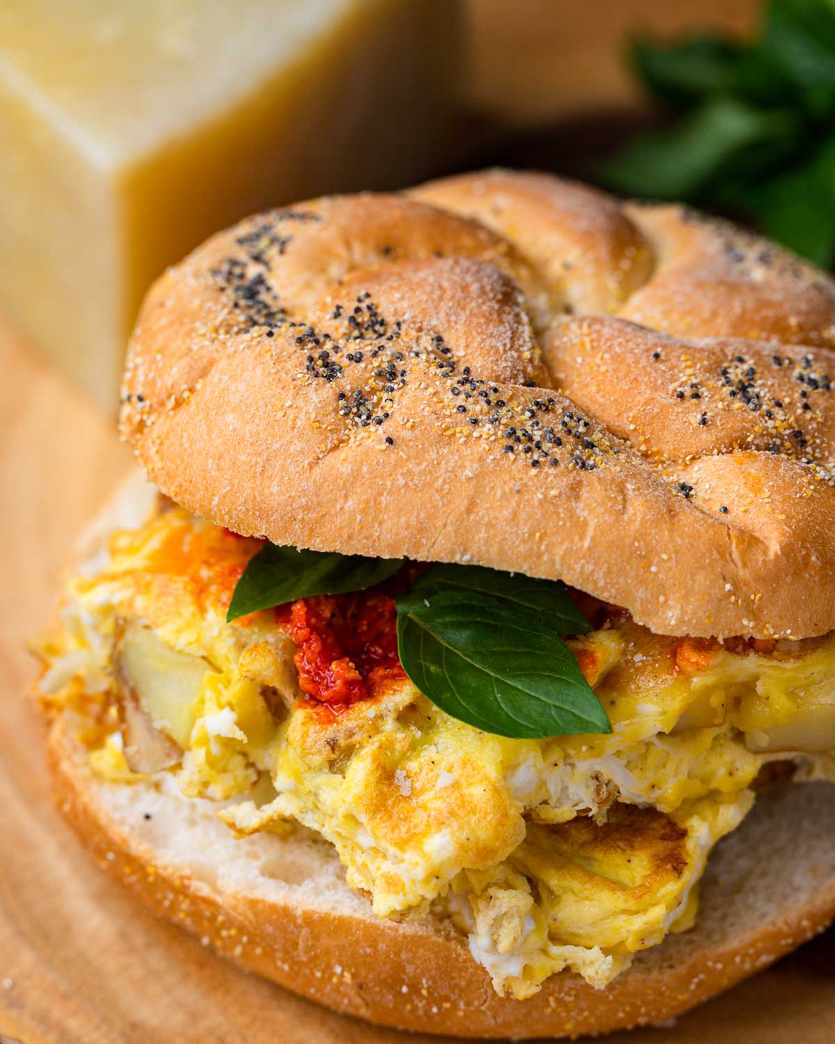 Potato and Egg Sandwich