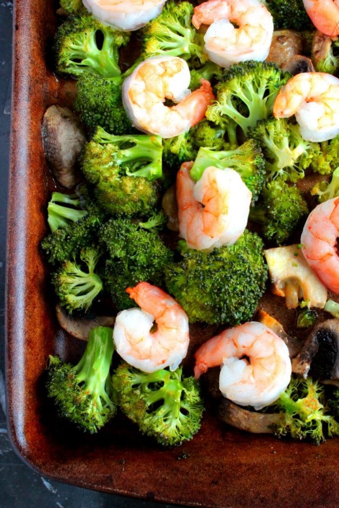 Shrimp and Broccoli Sheet Pan Meal