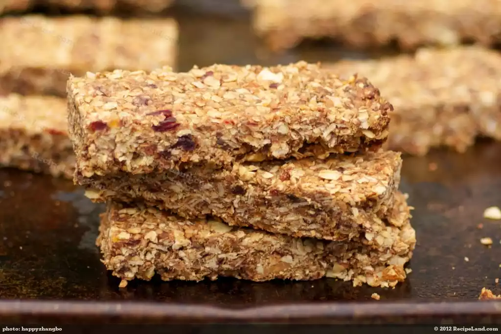 Almond, Peanut Butter and Dried Fruits Granola Bars