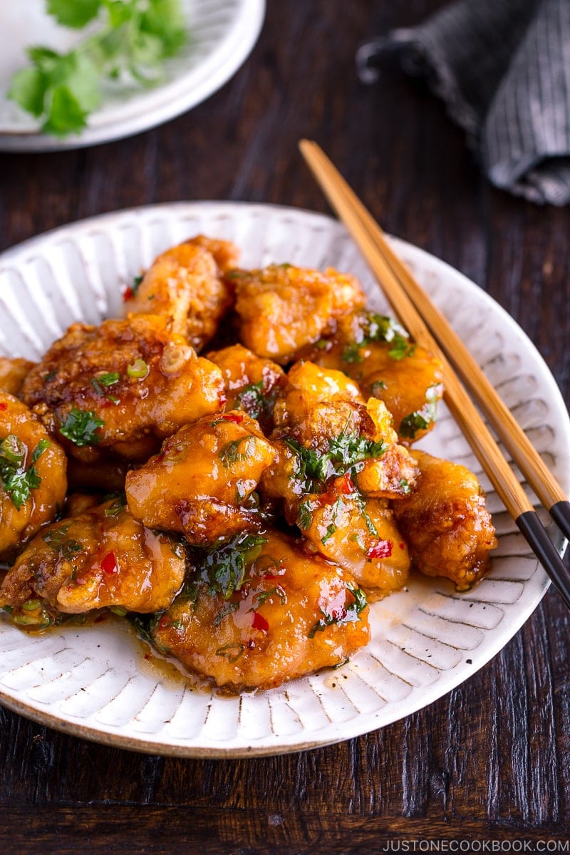 Chicken Karaage with Sweet Chili Sauce