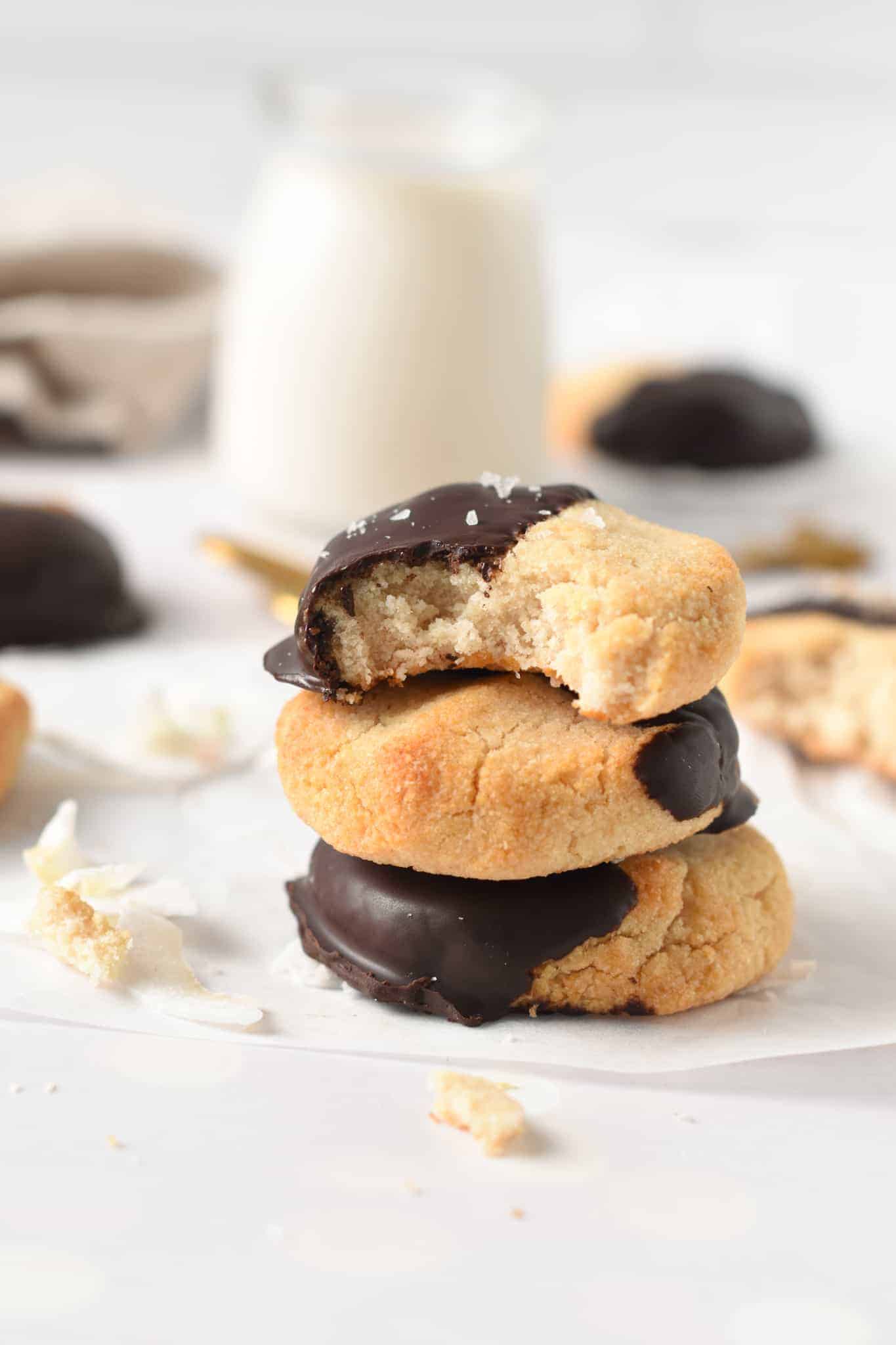 Coconut Flour Shortbread Cookies