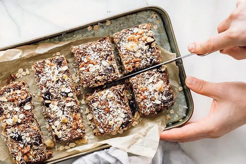 Healthy Vegan Oat Bars