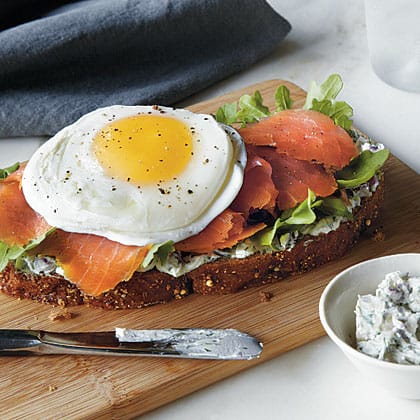 Smoked Salmon and Egg Sandwich