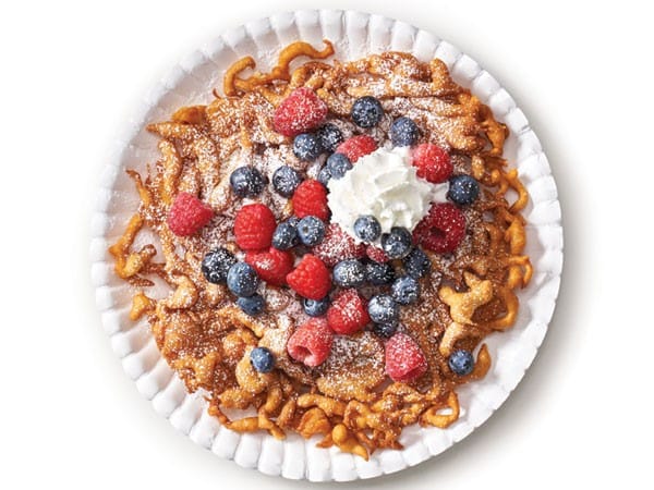 Berries 'N' Cream Funnel Cakes
