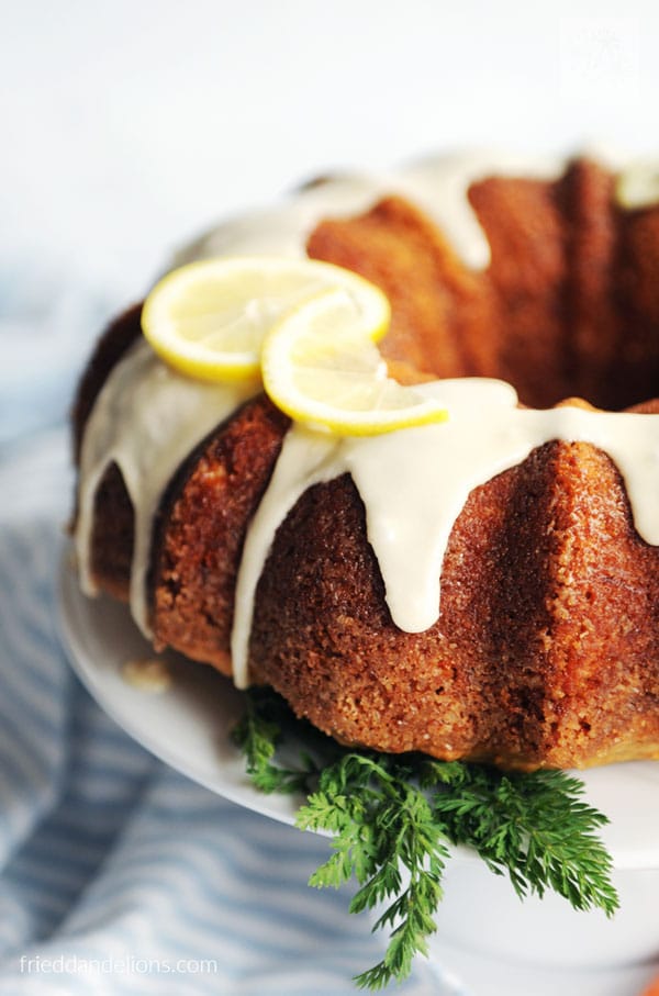 Carrot Cake with Lemon Glaze