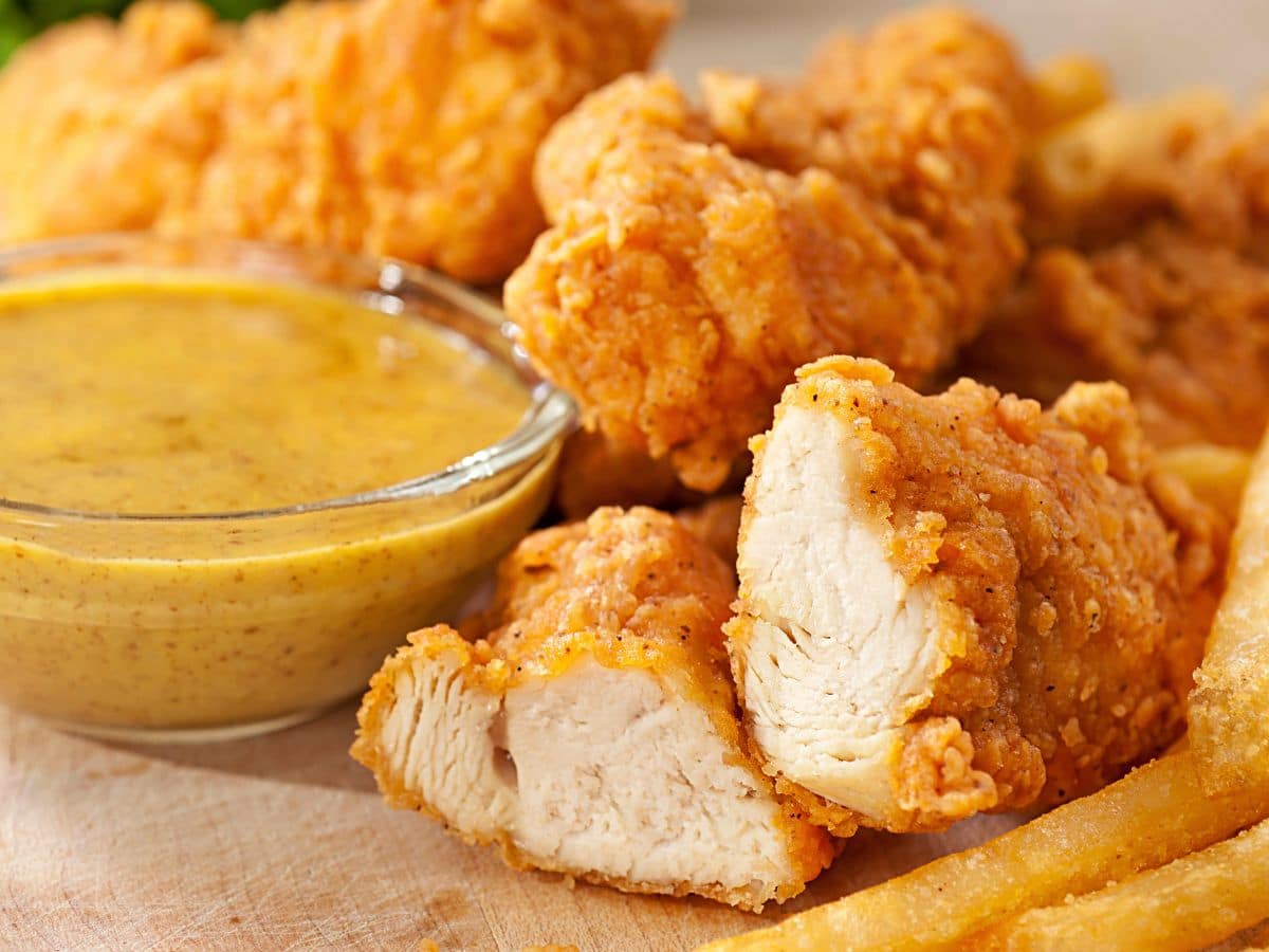 Chicken Fingers with a dipping sauce