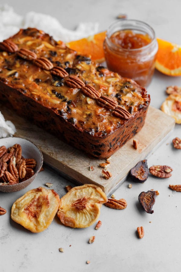 fruitcake with dried fruit