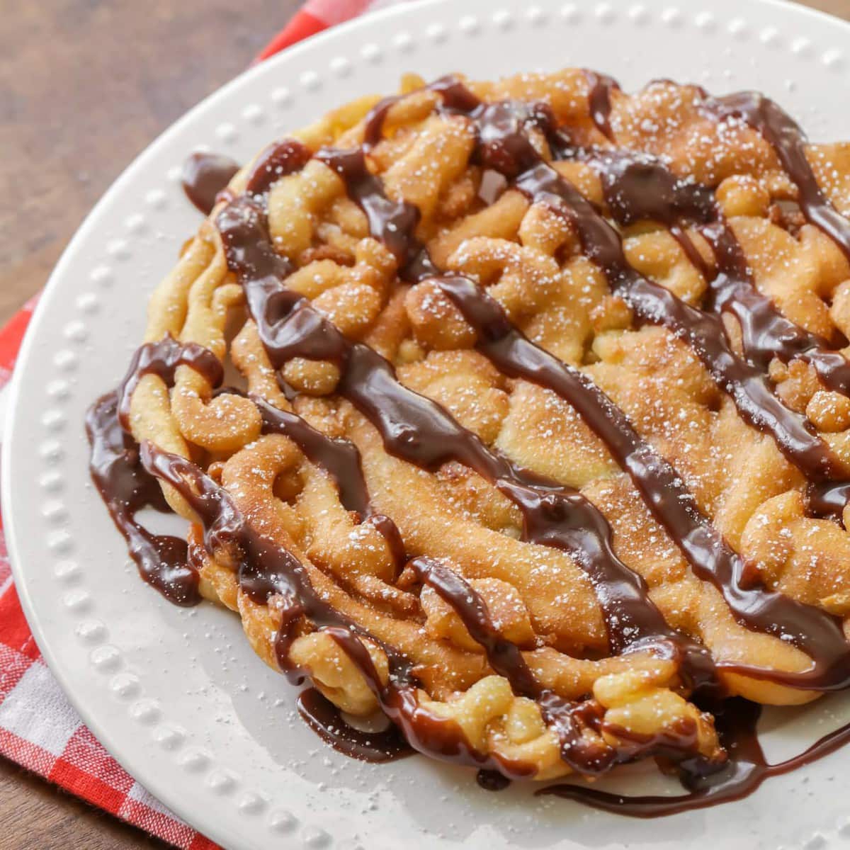 Funnel Cake with nutella