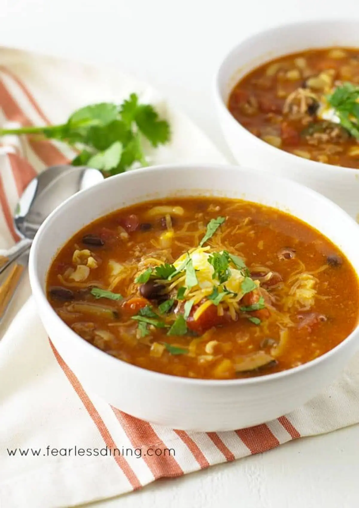 Ground Pork Chili Macaroni Soup