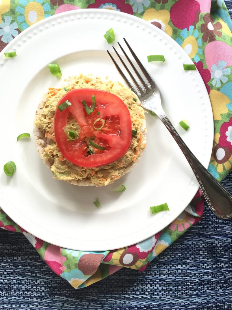 Tuna and Smashed Avocado Snack Cakes