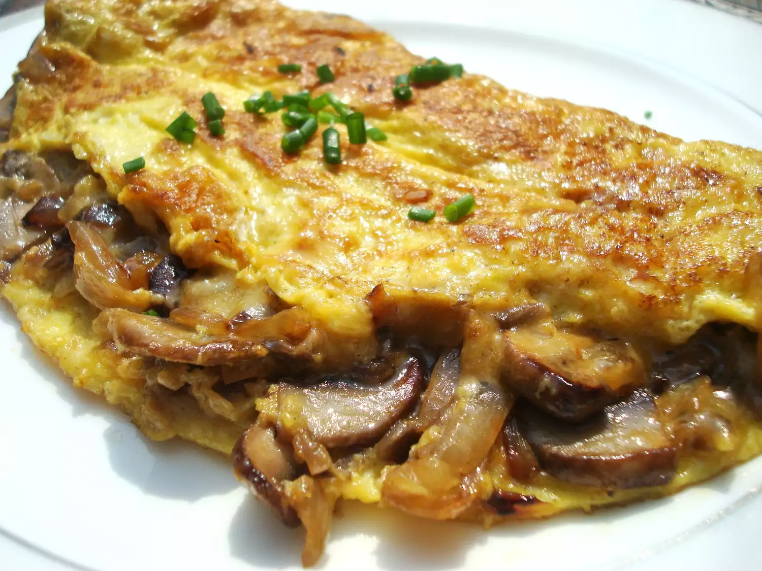 Kosher Mushroom and Onion Omelet