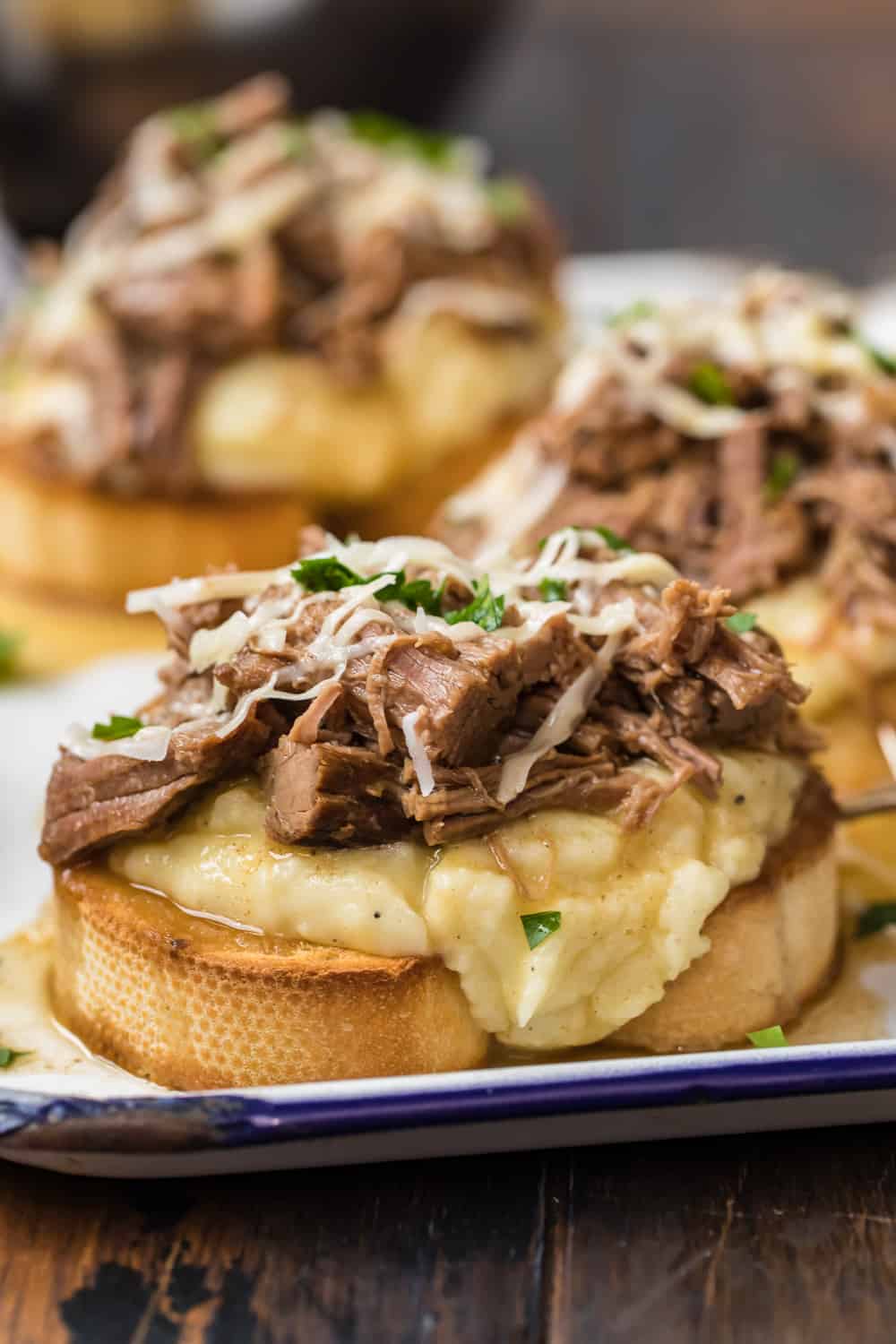 Open Faced Roast Beef Sandwich