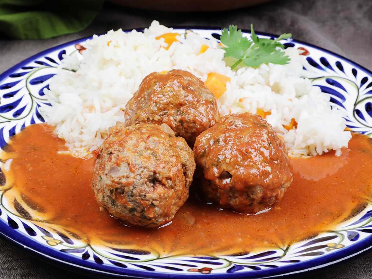 Albondigas with rice