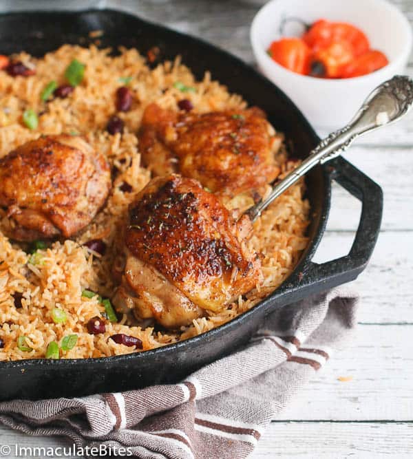 Jerk Chicken with rice